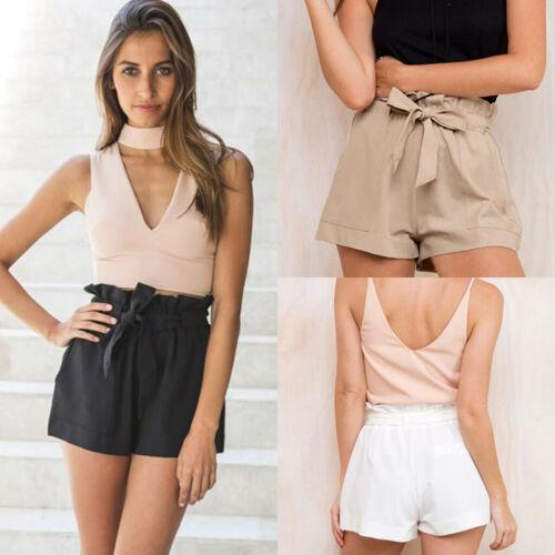 Fashion Lady Women Summer High Waist Shorts Casual Beach Short Hot Pants Ruffle Mini Trousers