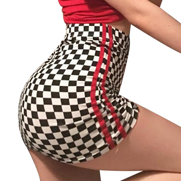 Hot Sexy High Waist Shorts For Women S-XL Spring Summer Women's Plaid Shorts