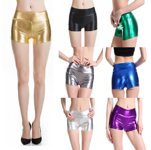 2019 New Hot Shorts Girl Women Shorts Night Sexy Club Solid Shining