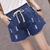 Denim Shorts Summer Plus Size 7XL Women Elastic Waist Loose Thin Hole Denim Shorts 2019 Fashion Slim Ladies JIA297