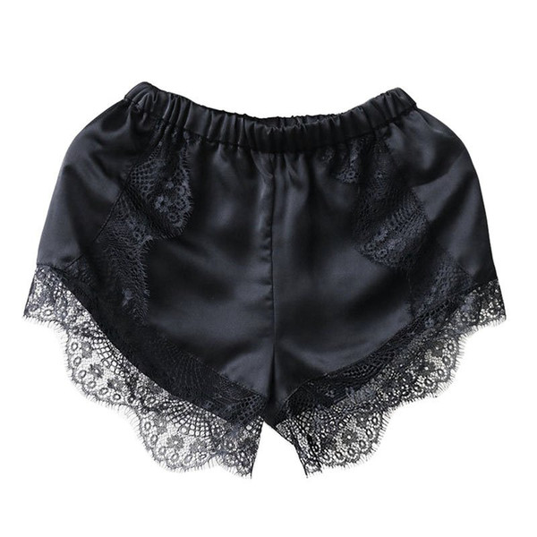 1PCS Sexy Shorts Tracksuit Hollow Lace Women Shorts Casual Summer High Waist Short Feminino Shorts Solid Black White Color