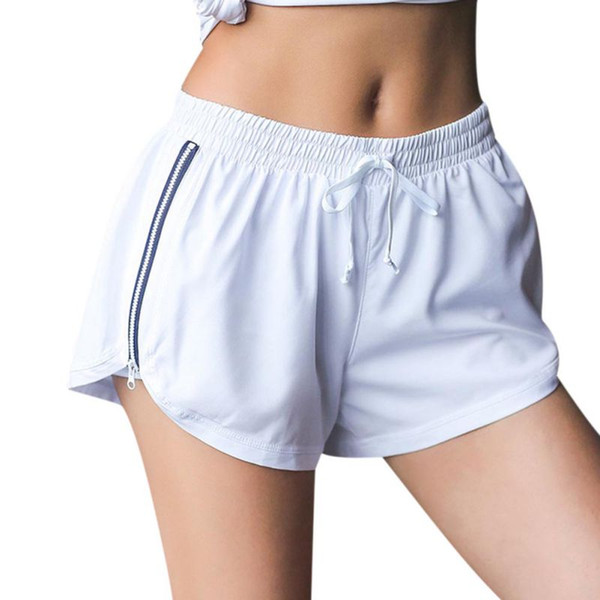 Women Shorts 2018 Summer New High Waist Solid Slim Shorts Casual Fitness Female Hot