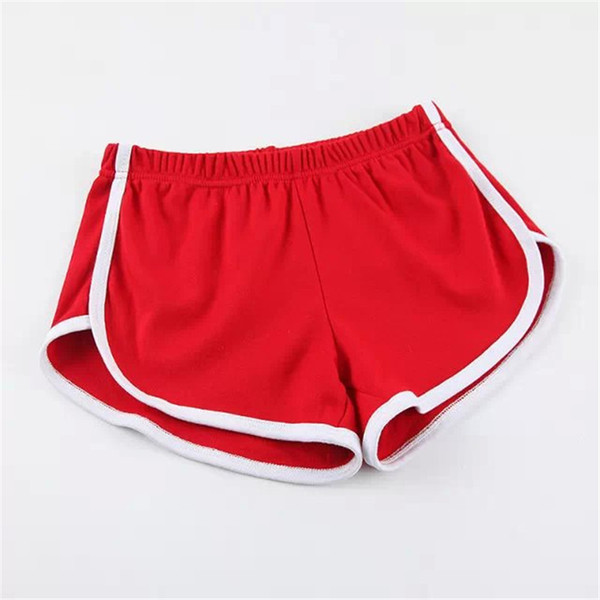 Women Gym Shorts cotton Underwear Soft Elastic Boxer Europe Russia fashion brave Lady red Yellow cute Slim sexy party Running Fitness Shorts