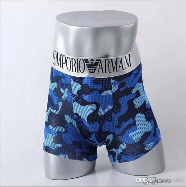 2019 Yolanda Paz New Design Mens Boxers Blue Cotton Stretch Man Week Underwear shorts Soft Fabric Plus