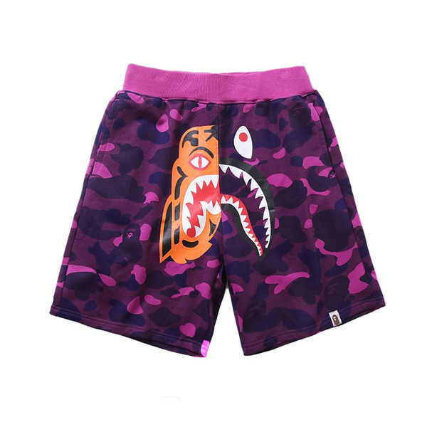 Shorts Men New Summer Men's Shark Shorts Cotton Camo Causal Shorts Men Casual Camouflage Skateboard Short Pants Loose Streetwear