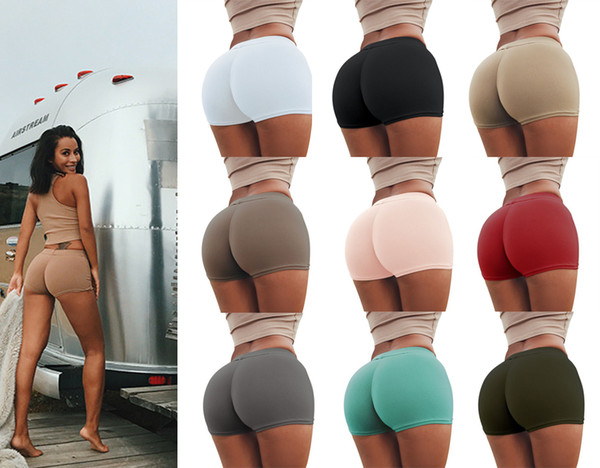 European and American Shorts Women Cotton Hips Shorts Tight Breathable Peach Hip Sexy Safety Pants