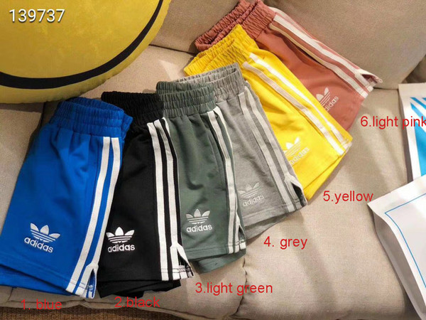 2019 ADID Summer Shorts Brand Men's Beach Pants With Shark Shorts Fashion Designer Pants Letters Knee Length Loose Pant