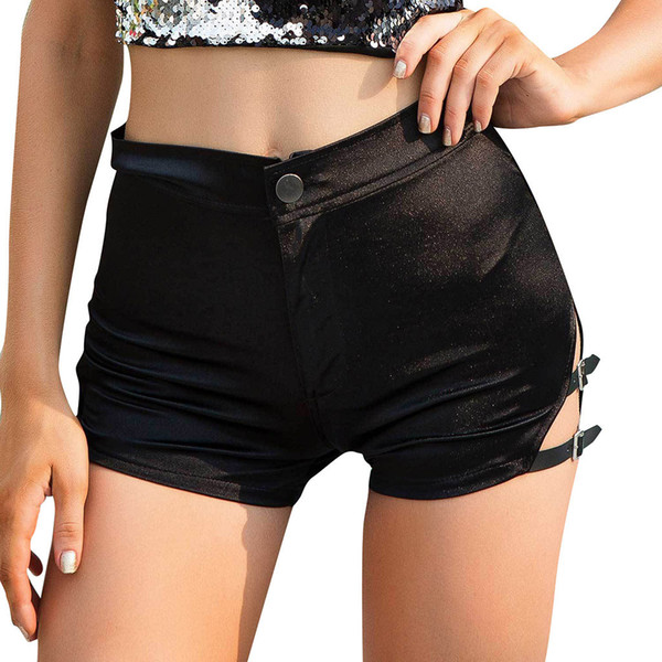 Womens Black Leather Shorts Sexy Mini Shorts 2019 Fashion Sexy And Club Women High Waist