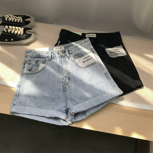 High Waist Denim Shorts for Women Vintage Sexy Brand Shorts Jeans Women Denim Feminino Slim Hip Plus Size