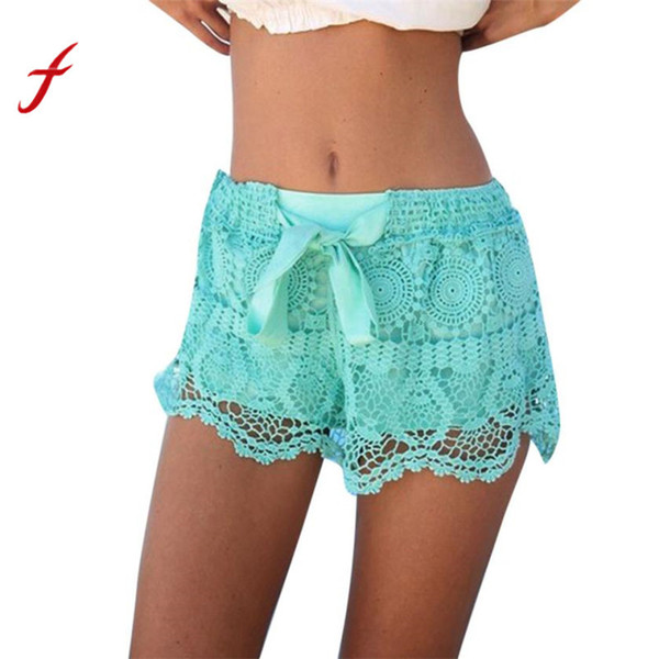 New Arrival Fashion Shorts Womens Summer Waist Lace Crochet Mini Shorts Hot Sale Casual Shop Owner Recommended Short