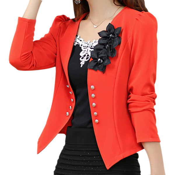 TFGS Spring Autumn New Blazer Female Slim Outerwear Blazer Elegant Outerwear Coat Women Jacket L18101302