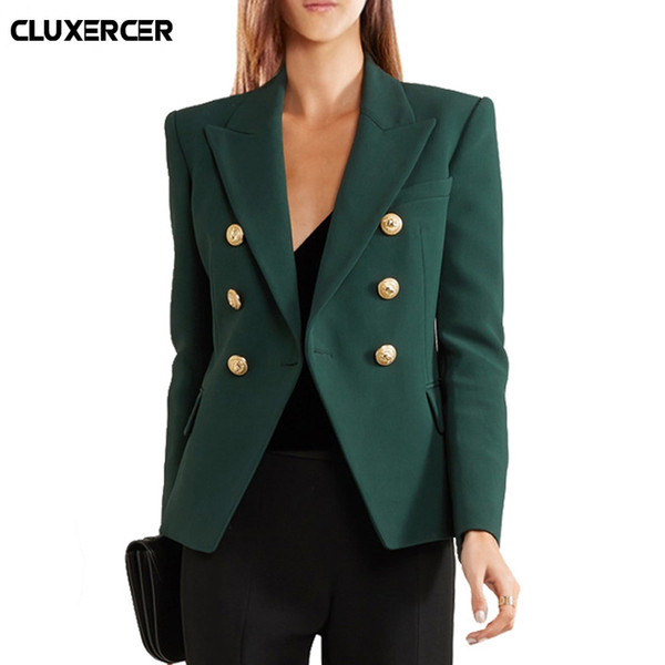Women Blazers And Jackets 2018 New Spring Autumn Fashion Double Breasted Blazer Femenino Office Ladie Suit jacket