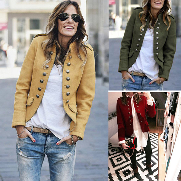 Spring Autumn Suit Blazer Women Casual Solid Pocket Women Jackets Elegant Long Sleeve Slim Formal Outerwear S-2XL