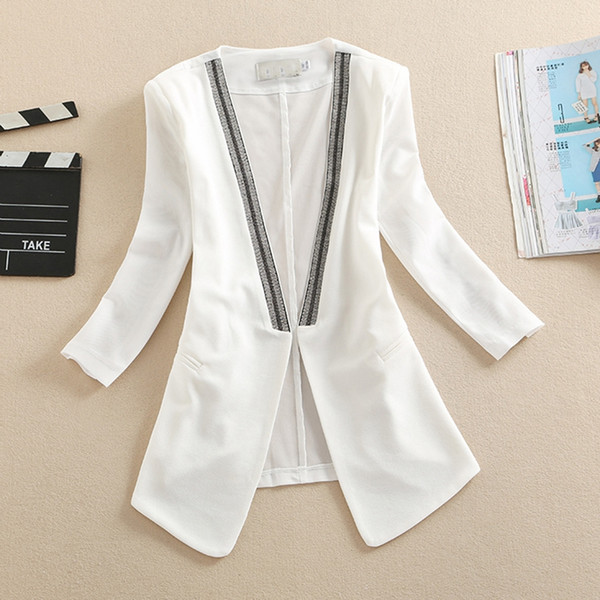 LISYRHJH 2019 ladies coat spring and summer new fashion slim thin section suit jacket