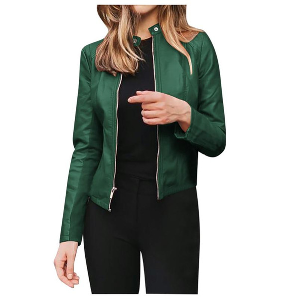 Fashion Women Blazer 2020 Formal zipper Jacket Women Long Sleeve Open Front Short Cardigan Casual Suit Blazer Coat Top#G40