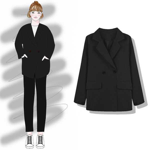new fashion women's clothing adult Spring Korean casual suit loose wild chic suit jacket tide