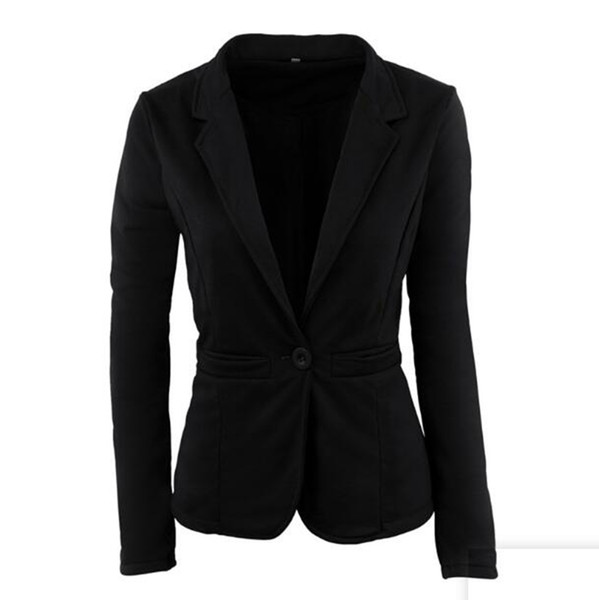 Women spring and autumn Korean version of the new boutique special personality trend temperament buckle a short suit jacket / S-2XL
