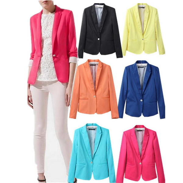 NEW Blazer Women Blazer Foldable Brand Jacket Made of Cotton & Spandex with Lining Vogue Refresh Blazers