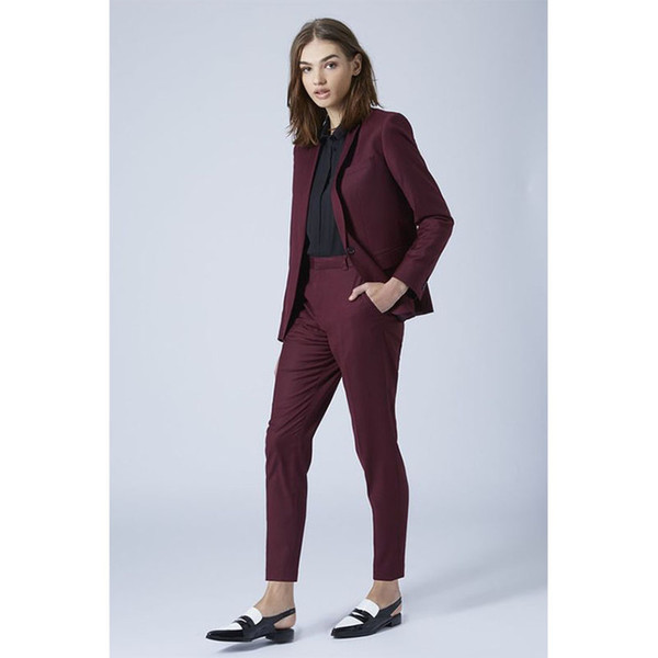 New Grape womens business suits 2 piece blazer set slim fit female trouser suits ladies office uniform elegant pant suits
