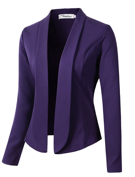 ZOGAA Fashion Autumn Women Blazers and Jackets Work Office Lady Suit Slim None Button Business Female Casual Blazer Coat