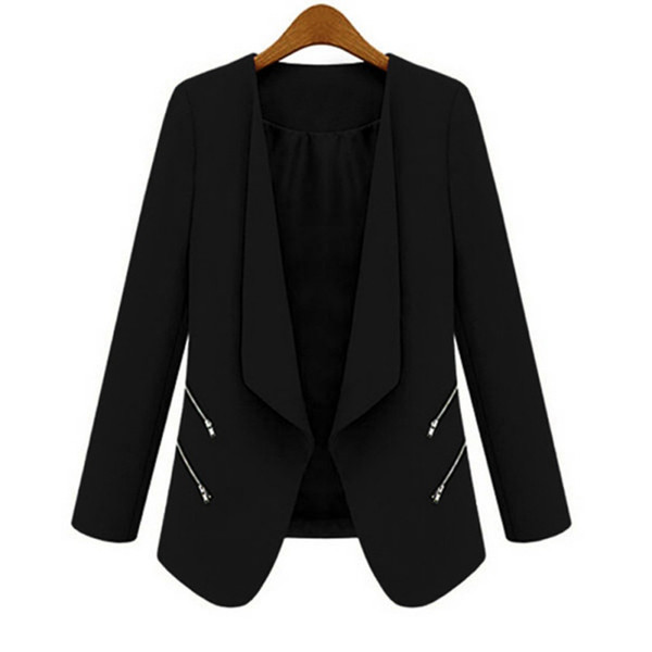 2017 Women OL Long Sleeve Slim Lapel Blazer Suits Jackets Casual Open Coats Blazers Outwear Terno 3 Colors D316