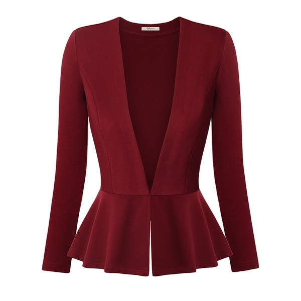 Wholesale-Women Blazers and Jackets Autumn Slim Ladies Blazers Office Work Wear Business Jacket Tunic Top Elegant Outwear blazer feminino