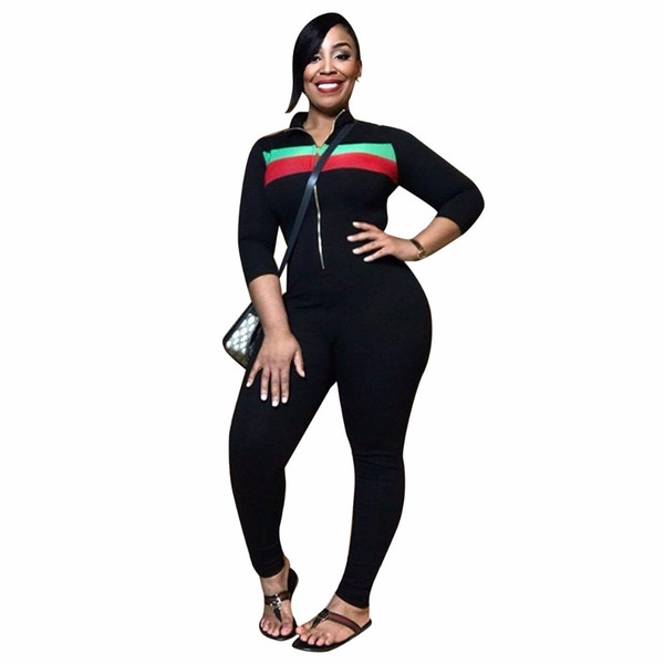 Women 2 Piece Set Top And Pants Striped Coat Two Pieces Sets Tracksuits 2018 Full Sleeve Jumpsuits Casual Sexy Fashion Rompers