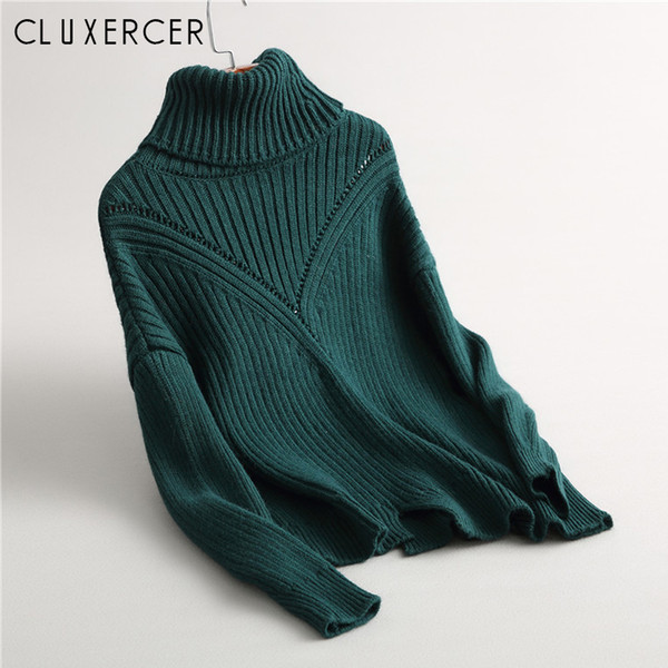 Thick Warm Turtleneck Sweater Mujer 2018 Autumn Winter New Harajuku Long Sleeve Loose Pullovers Femme Causal Jumper Tops