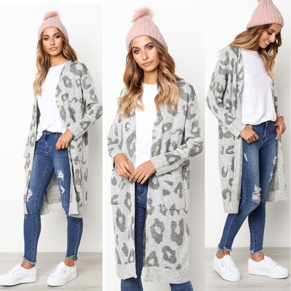 DHL 16 colors NEW Women's long-sleeved autumn/winter warm sweater knitted cardigan fashionable loose sweater jacket