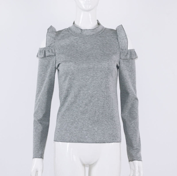 Ladies O Neck Loose Solid Sweater Knitwear Jumper Tops Women Autumn Casual Long Sleeve Knitted Pullover