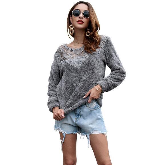 New product jacket sweater hot sale explosions European and American fashion sweater fashion popular temperament wild hollow