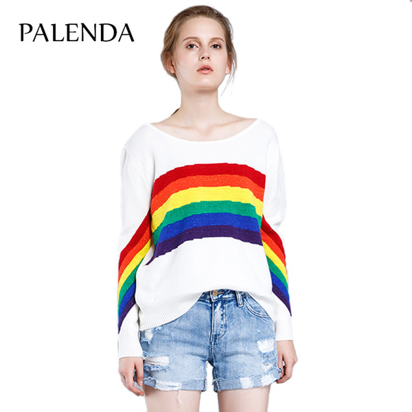 spring hot new rainbow sweater sweet sunshine