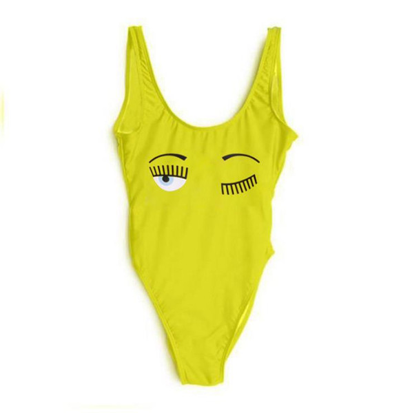 Eyelash one-piece swimsuit new Sell like hot cakes women's wear classic print high quality swimsuit vest