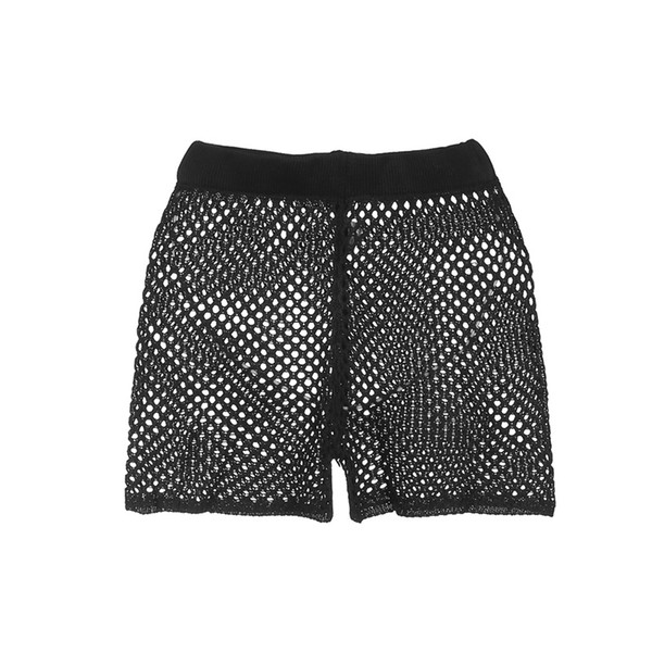 2018 New Sexy Women's Hollow Out Crochet Bikini Cover Up Shorts Beach Fishnet Hot Summer Pants 6-12