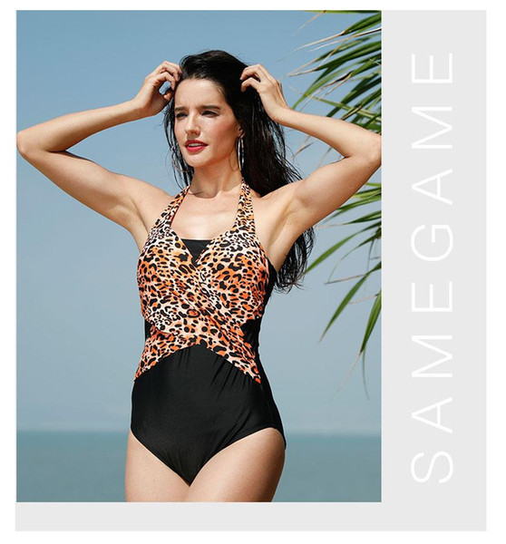 2018 One Piece Swimsuit sleeveless Swimwear Women Bathing Suit Swimsuit Print Floral One-piece Swim Suits Surfing Wear