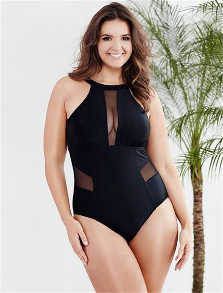 L~XXXL Black One Piece Swimsuit Plus Size Women Clothing Bikini Bathing Suits Swimwear Summer Dresses Women Clothes Bodysuit