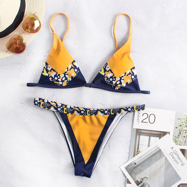 2019 Bikini New Pattern Swimming Suit Sexy Fission Bikini Swimwear