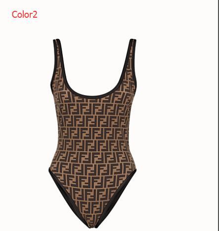 Summer Designer One-piece Swimsuit For Women Luxury Bikini Set Fashion Brand Swimwear With FF Letters Lady Backless Bathing Suits 2 Styles