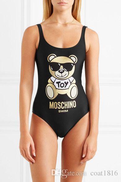 2019ss Small Bear Designer fashion Swimwear Bikini For Women Letter Swimsuit Bandage Bi quinis Sexy Bathing Suit