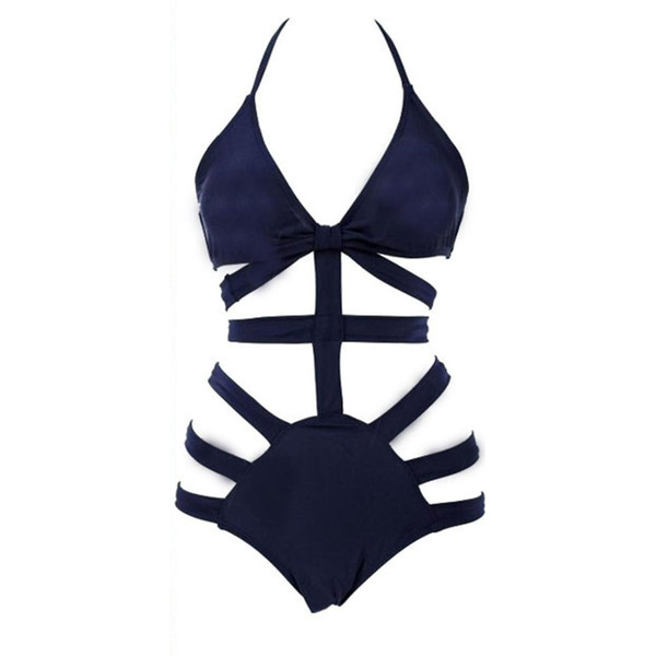 Hot Strappy Sexy Swimsuit Swimwear Bathing Monokini Push Up Padded Bikini S