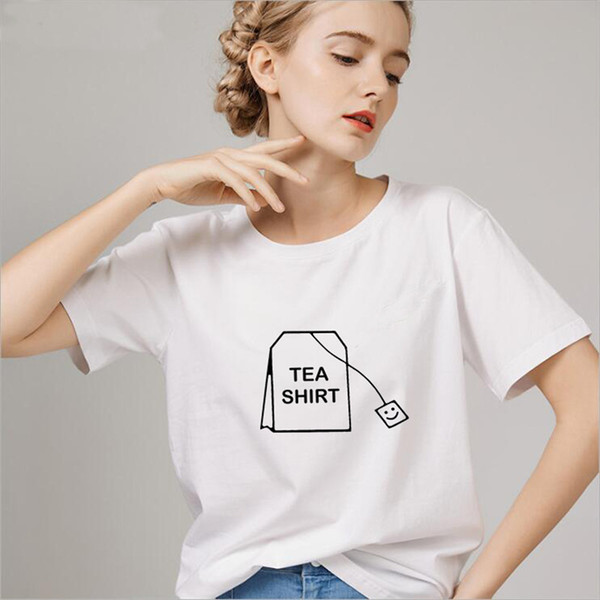 Blouses Humor Tea Shirt Graphic tees Women Clothing 2018 Summer Funny shirts Harajuku Tumblr Hipster Ladies shirt drop ship NV80 RF