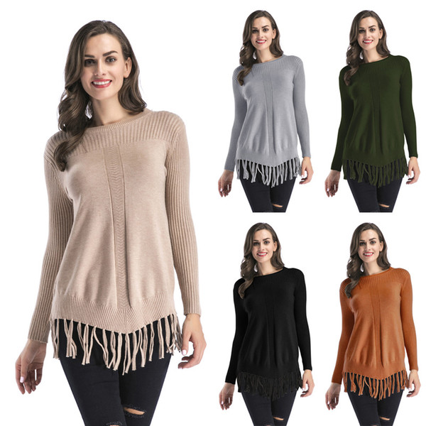 BOFUTE New Women's Clothing O-Neck Thicken Long sleeve Sweaters Knitwear B5635