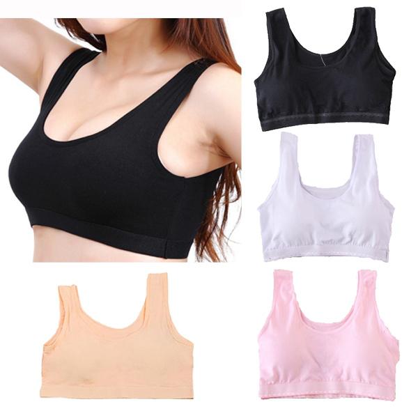 Wholesale-Womens Leisure Crop Top Vest Sports No Rims Padded Bras Tank Tops Yoga Gym Vest