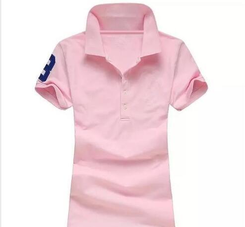 Colorful Big horse 3 brand style Women button Slim fit polo shirt Vogue fashion Business decorous Casual High quality S-XL WNSN1403