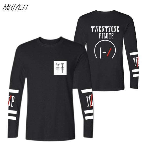 MULYEN Twenty One Pilots T Shirt Long Sleeve Cotton T-Shirt Men Women Plus Size Brand Clothing Camisas Femininas 2107