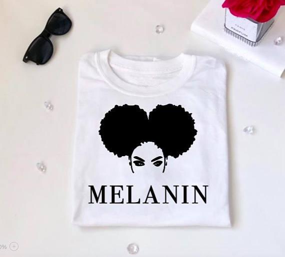 Melanin t-shirt Women's Fashion clothes t shirt Female summer style tops tshirt funny graphic tees