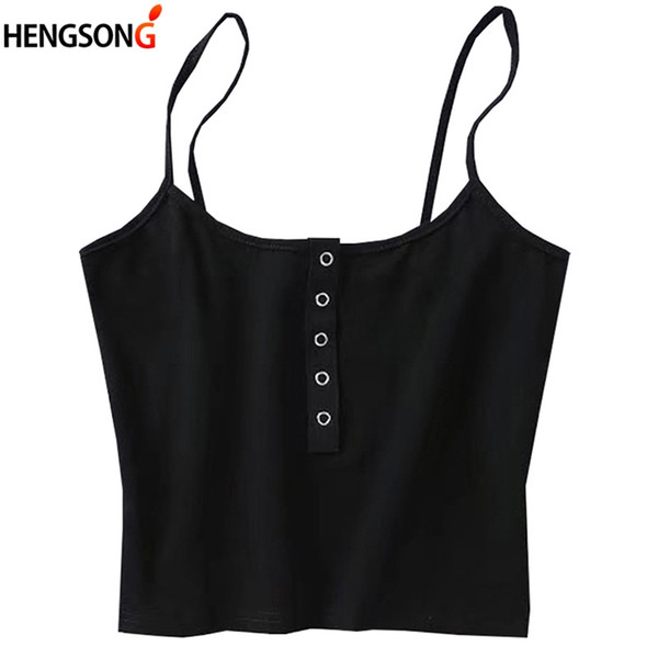 Knitted Camis For Women Crop Tops Sleeveless Spaghetti Strap Tops Female Vest Camisole Summer Female Camis Short Shirt