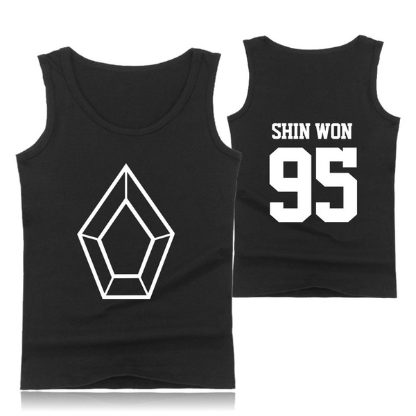 Pentagon New Clothes summer Tank Tops Print Kawaii Capless Sleeveless Women and men Clothes 2019 Tops Hot Sale Kpops Plus Size