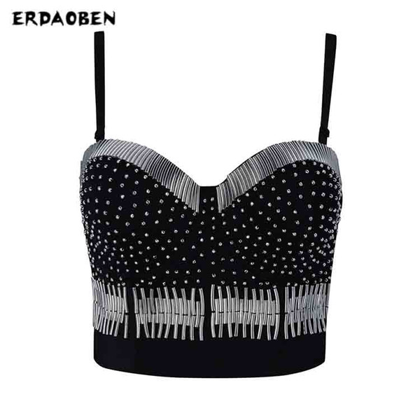 ERDAOBEN Summer women Bandage Top Solid Sexy Women Crop night party Tank top quality