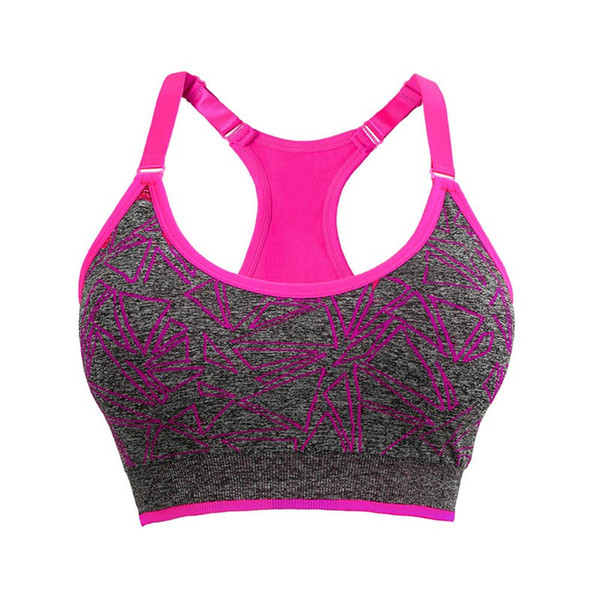 Women Vest Underwear Quick Drying Fitness Top Wireless Push Up Shockproof Crop Tops